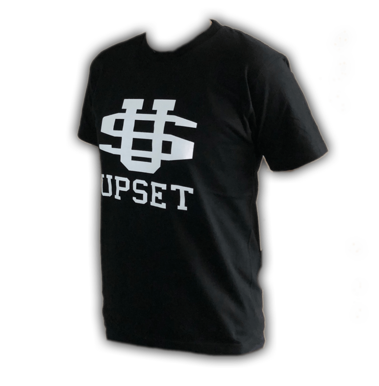 UPSET BIGロゴコットンTシャツ(BLACK)